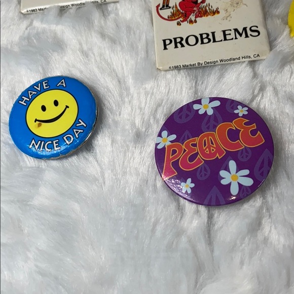 Vintage pins buttons Nikry Novelties I hate devil - Picture 5 of 8